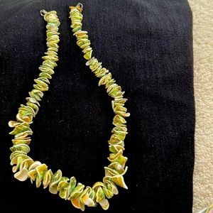 Beautiful green shell necklace